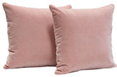 Square Accent Pillows (Set of 2) - Blush Pink By Diamond Sofa